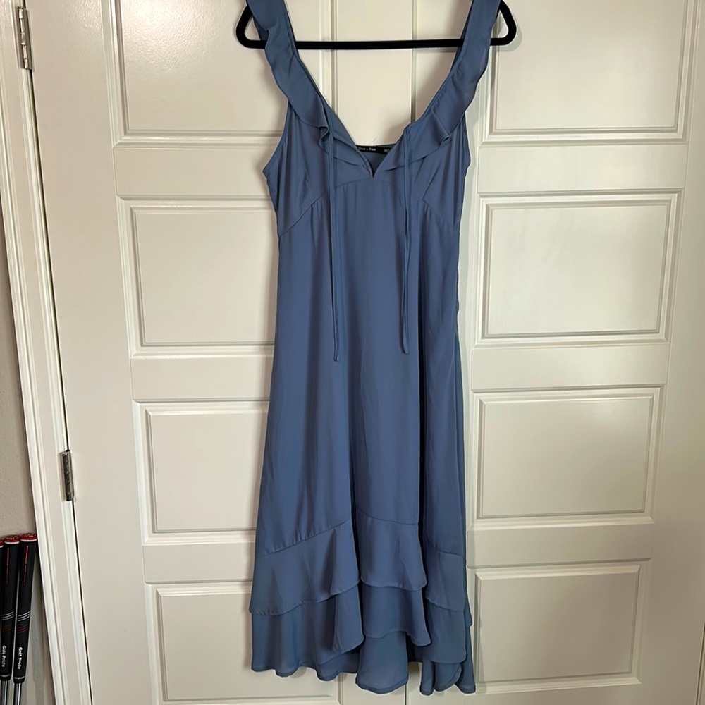 Dusty Blue Midi Dress